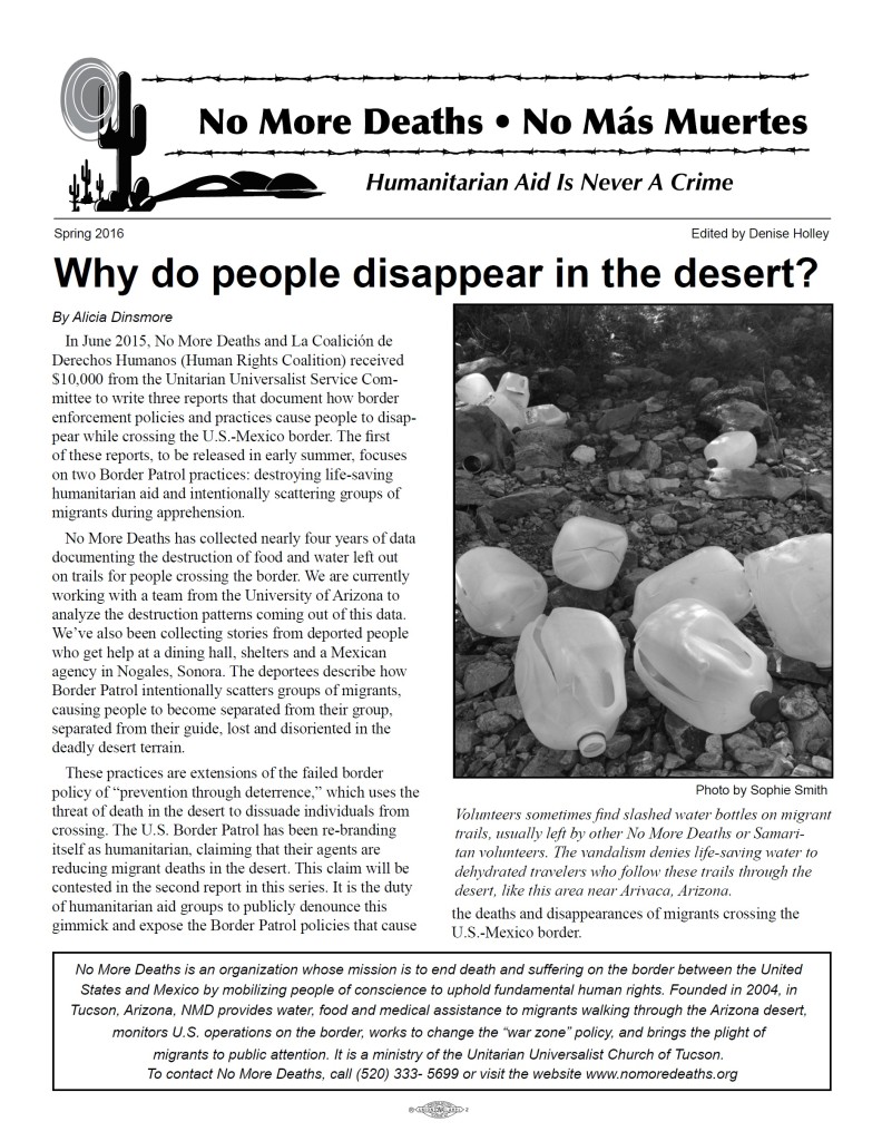 Continue reading newsletter: Why do people disappear in the desert?