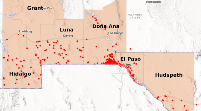 Newly Released – El Paso Sector Migrant Death Map and Database